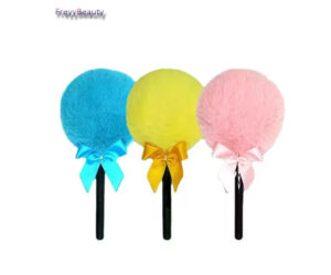 Soft Plush Makeup Puff Talc Powder with black stick